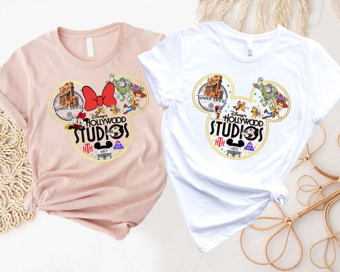 Hollywood Studios Mickey &Amp; Minnie Shirt - Perfect For Disney Family Vacation 2024 2