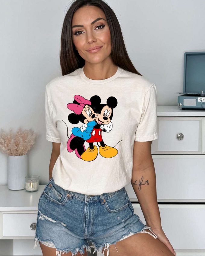 Disney Minnie Mickey Shirt Besties Sweater Disneyland Tee &Amp; More – Vintage Mickey And Minnie Couples T-Shirt 2