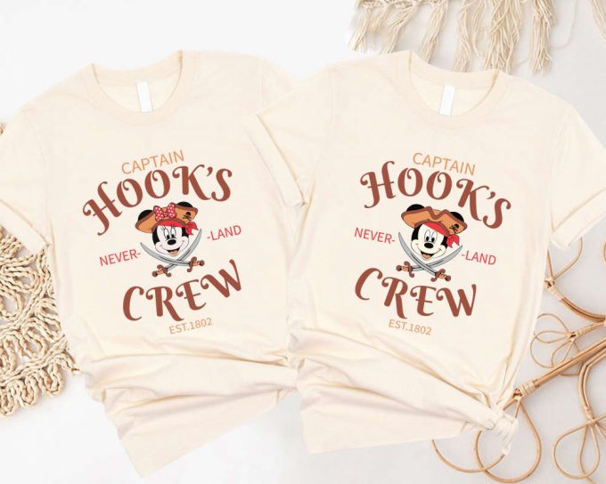 Disney Pirate Shirt: Captain Hook S Never Land Crew Mickey Cruise Disney Cruise Shirt 2