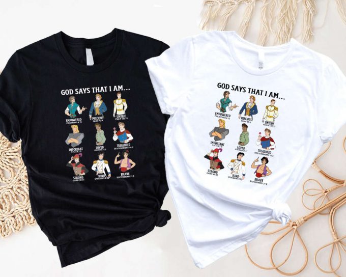 Disney Prince Shirt Collection: Naveen Aladdin Eric &Amp; More - God Says Boys Disney Shirts 2