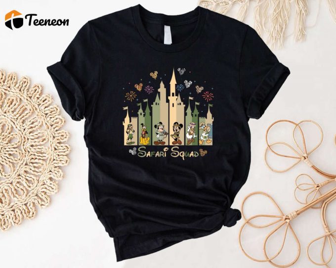 Disney Safari Castle Shirt - Mickey Safari Friends Matching Squad Family &Amp;Amp; Group Vacation 1