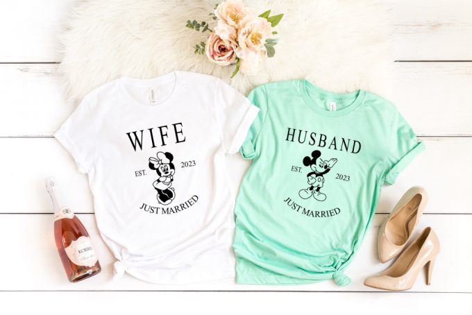 Disney Wife Custom Shirt Mr And Mrs Disney Bride &Amp; Groom Tees 2