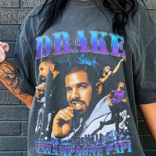 Shop the Trendy Drake Champagne Papi 90s Vintage Shirt – Exclusive Collection for Hip-hop Fans!