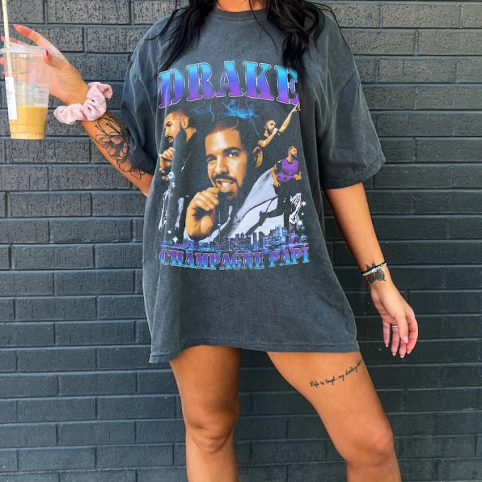 Shop The Trendy Drake Champagne Papi 90S Vintage Shirt - Exclusive Collection For Hip-Hop Fans! 3