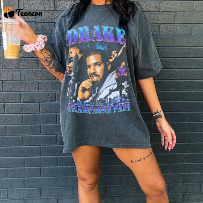 Shop The Trendy Drake Champagne Papi 90S Vintage Shirt - Exclusive Collection For Hip-Hop Fans! 1