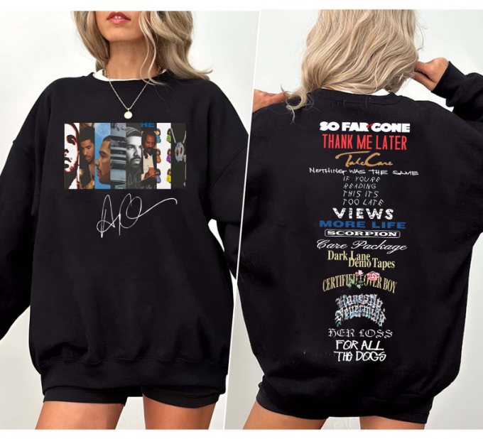 Drake Full Album &Amp; Tracklist Sweatshirt: Trendy Authentic Merchandise For Fans 2