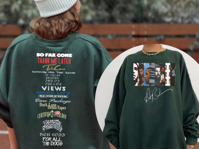 Drake Full Album &Amp; Tracklist Sweatshirt: Trendy Authentic Merchandise For Fans 3