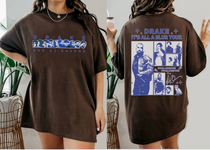 Get Your Official Drake It S All A Blur Tour 2023 Shirt Now - Limited Edition! 3