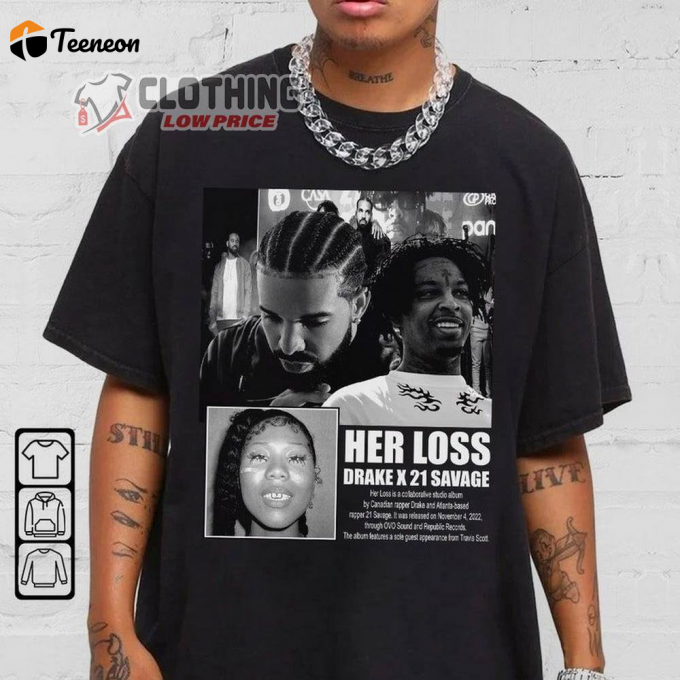 Drake Vintage Her Loss Rap Shirt: Exclusive Hip-Hop Merchandise For Fans 1