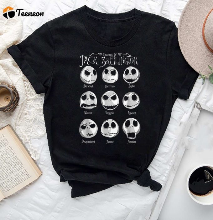 Emotion Of Jack Skellington T-Shirt: Nightmare Before Christmas Shirt Jack And Sally - Unique &Amp;Amp; Stylish 1