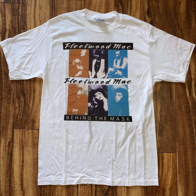 Fleetwood Mac Behind The Mask Tour 90 T-Shirt: Vintage 90S Mac Tour Tee With Stevie Nicks 2