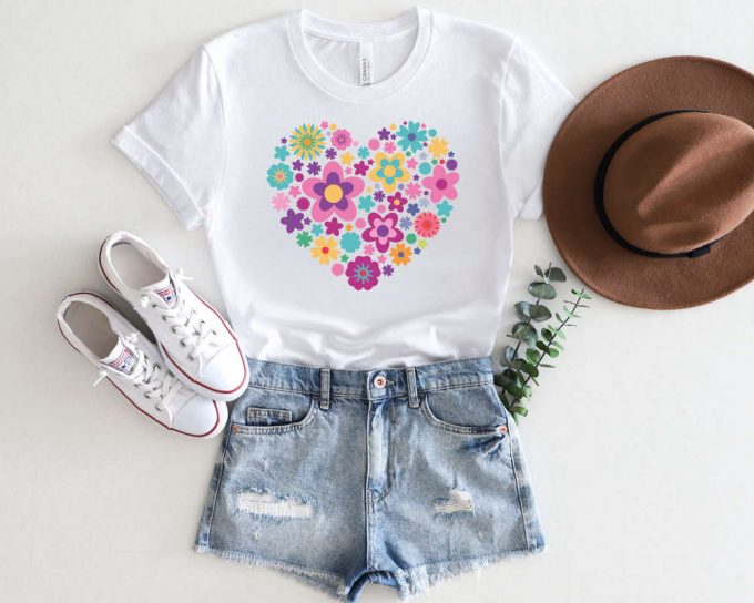 Floral Heart Shirt: Heart Flower T-Shirt Garden Tank Top &Amp; More – Perfect For Plant Ladies! 2