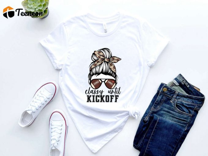 Football Mom Shirt: Stylish Leopard Design For Sports Moms – Perfect Gift For Her