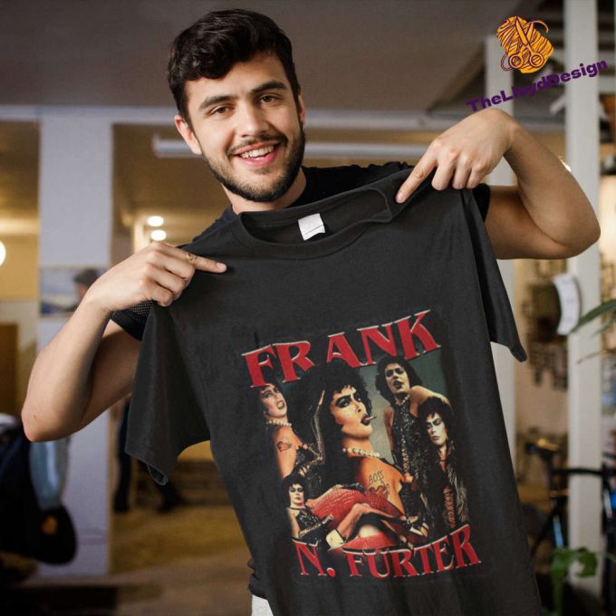 Frank N Furter T-Shirt: Vintage Rocky Horror Show Movie Unisex Shirt - Retro Music Style 2