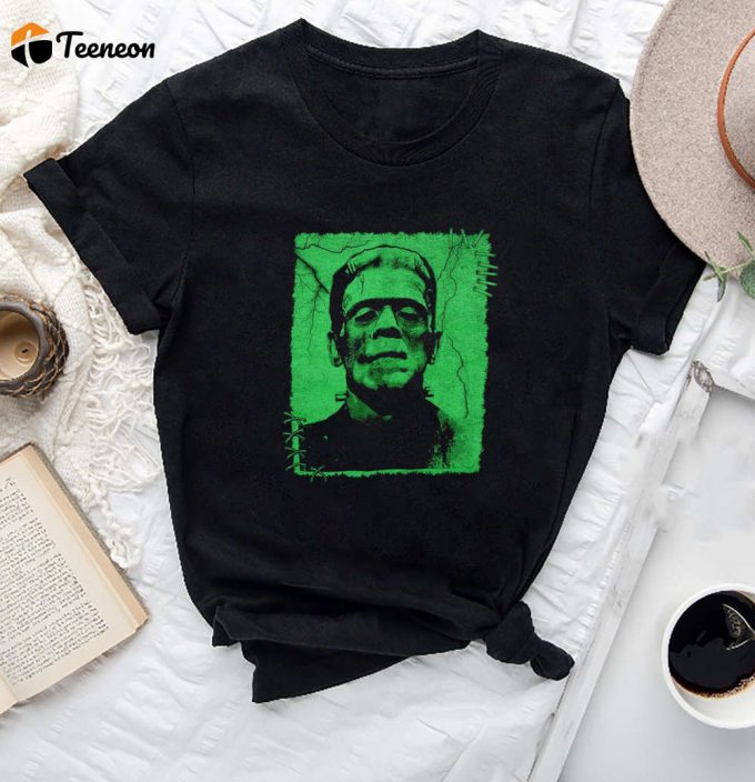 Frankenstein S Monster Lightning Shirt - Vintage Halloween Unisex Tee 1