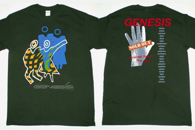 Genesis Invisible Touch Tour 87 Sold Out T-Shirt – Authentic 80S Band Shirt 2