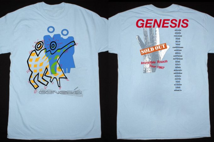 Genesis Invisible Touch Tour 87 Sold Out T-Shirt – Authentic 80S Band Shirt 3