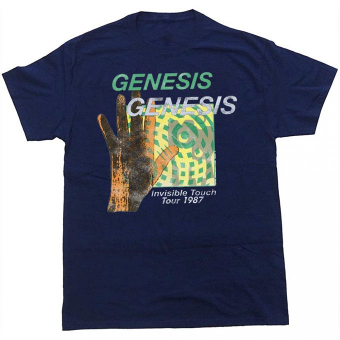 Genesis Invisible Touch Tour 87 T-Shirt - Vintage 80S Rock Tour Shirt 2