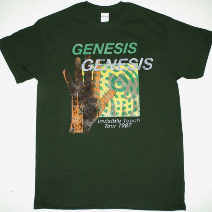 Genesis Invisible Touch Tour 87 T-Shirt - Vintage 80S Rock Tour Shirt 3