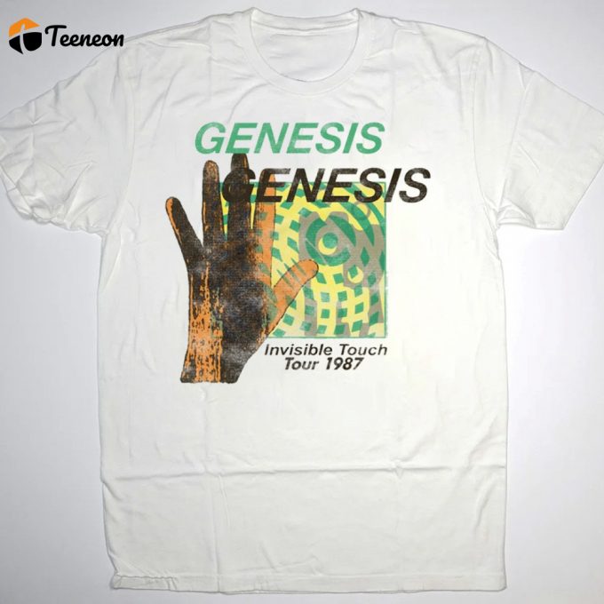 Genesis Invisible Touch Tour 87 T-Shirt - Vintage 80S Rock Tour Shirt 1