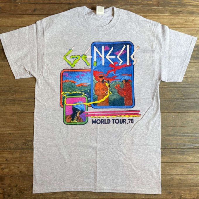 Genesis World Tour 1987 T-Shirt: Vintage 80S Rock And Then There Were Three Shirt 2