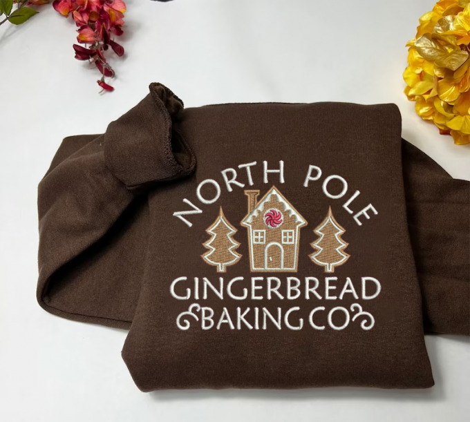 Gingerbread Baking Co Embroidered Sweatshirt: Perfect Gift For Men And Women, Gift For Men Women 3