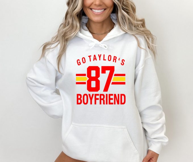 Go Boyfriend T-Shirt: Football Shirt For Gameday &Amp; Football Fanatics Travis Kelce &Amp; Chief Karma Sports Love Shirt 2