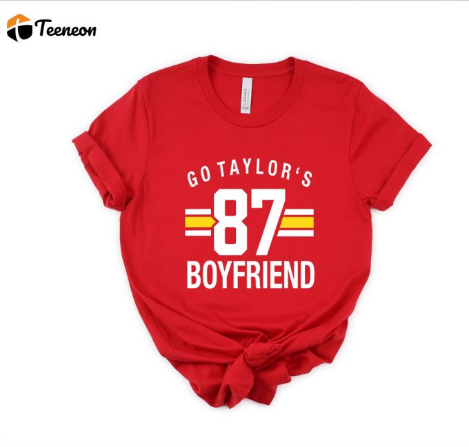 Go Boyfriend T-Shirt: Football Shirt For Gameday &Amp;Amp; Football Fanatics Travis Kelce &Amp;Amp; Chief Karma Sports Love Shirt 1