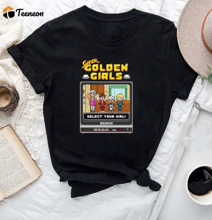 Vintage Golden Girls Video Game T-Shirt - 80S Tv Series Lover Shirt 1