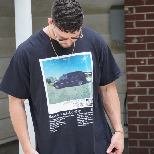 Shop the Exclusive Good Kid m A A d City Album Cover Graphic Shirt – Show Your Love for Kendrick Lamar s Iconic Album!