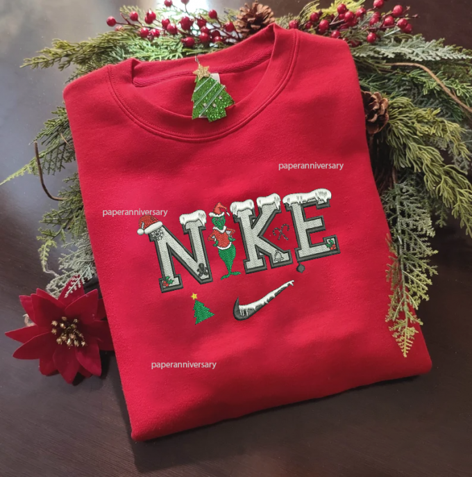 Grinch Snow Christmas Embroidered Sweatshirt: Perfect Holiday Gift For Men And Women, Gift For Men Women 3