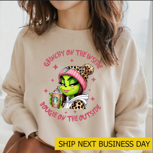 Get Festive with Grinch Starbuck Sweatshirt – Perfect Christmas Attire!