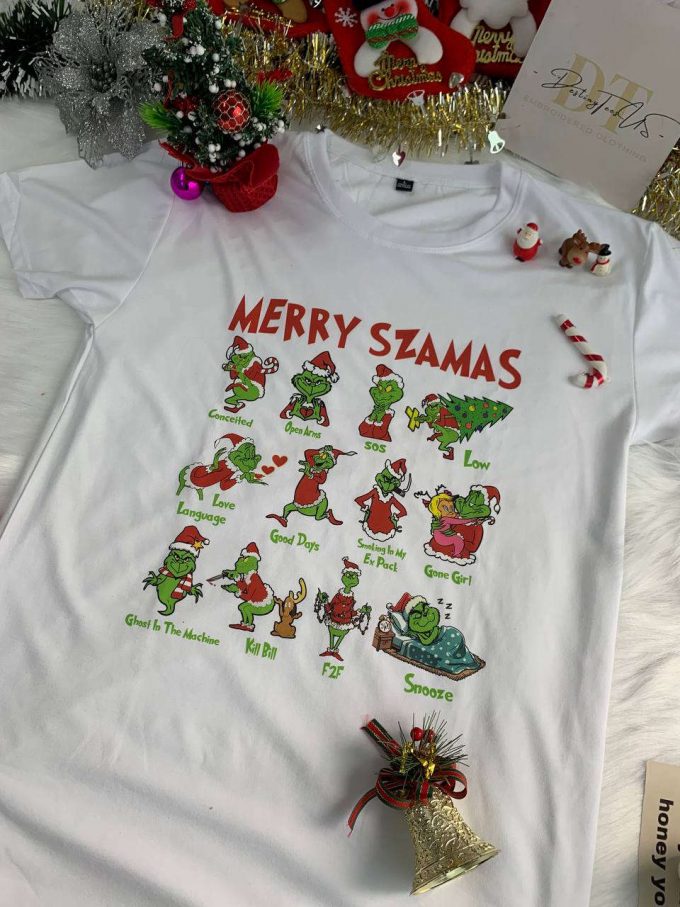 Spread Holiday Cheer With Grinch Sza Christmas Shirt - Festive &Amp; Stylish Apparel For Christmas Celebrations 3