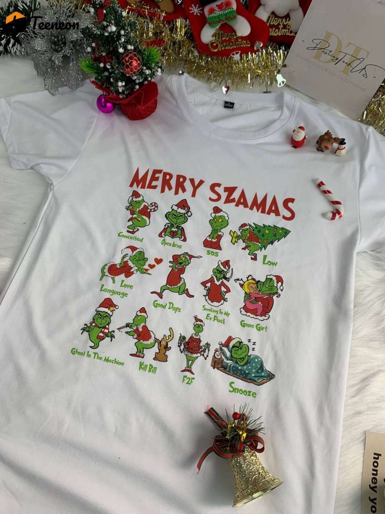 Spread Holiday Cheer With Grinch Sza Christmas Shirt - Festive &Amp; Stylish Apparel For Christmas Celebrations 4