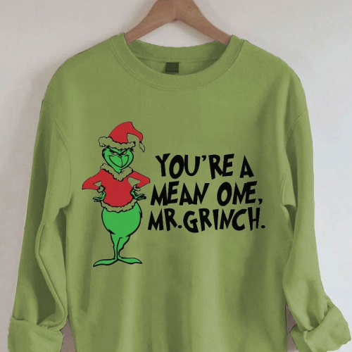 Stay Cozy with the Grinch To Do List Sweatshirt – Comfy Casual Round Neck for a Festive Vibe!