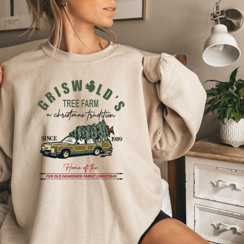 Vintage Griswold’s Tree Farm Since 1989 Sweatshirt – Comfy and Timeless