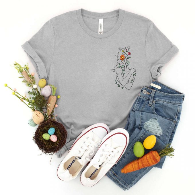 Floral Heart T-Shirt: Trending Bohemian Style Shirt For Women Graphic Love Tee 2