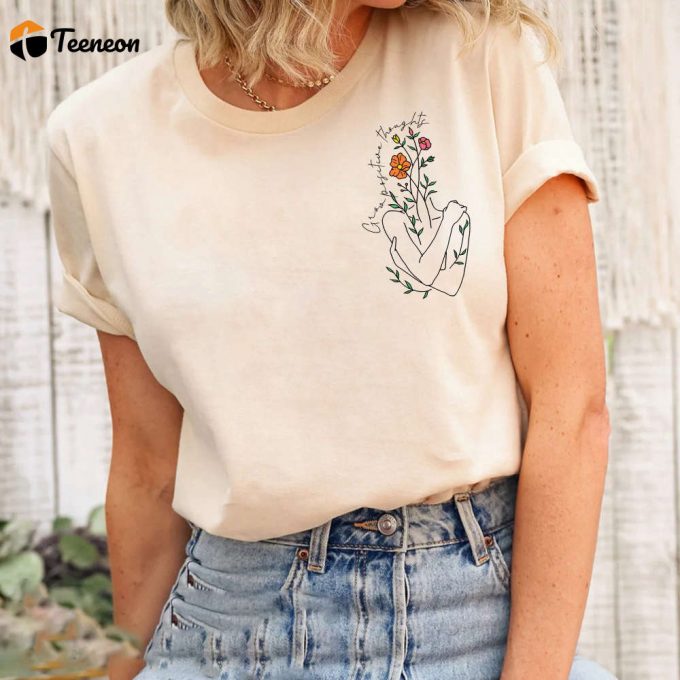 Floral Heart T-Shirt: Trending Bohemian Style Women S Graphic Tee For Positive Thoughts &Amp;Amp; Love 1