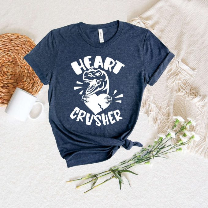 Crush Hearts With Cute Dinosaur Valentines Day Shirt 2024 2