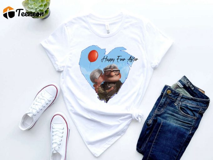 Disney Up Movie Tees: Her Carl His Ellie Shirt Valentine Look Up Couple Shirt 1