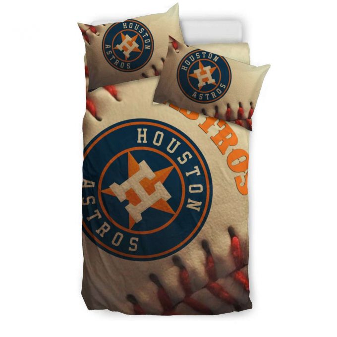 Houston Astros 3Pcs Bedding Set Gift For Fans - Perfect Gift For Fans! Duvet Cover &Amp;Amp; Pillow Cases 1