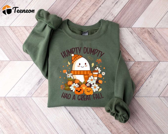 Humpty Dumpty Fall Sweatshirt: Trendy Autumn Sweater 1