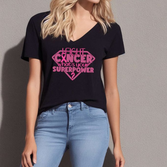 I Fight Cancer T-Shirt: Embrace Your Superpower Support Breast Cancer Awareness With Pink Ribbon Shirt - Perfect October Tee &Amp; Survivor Gift! (450 Characters) 2