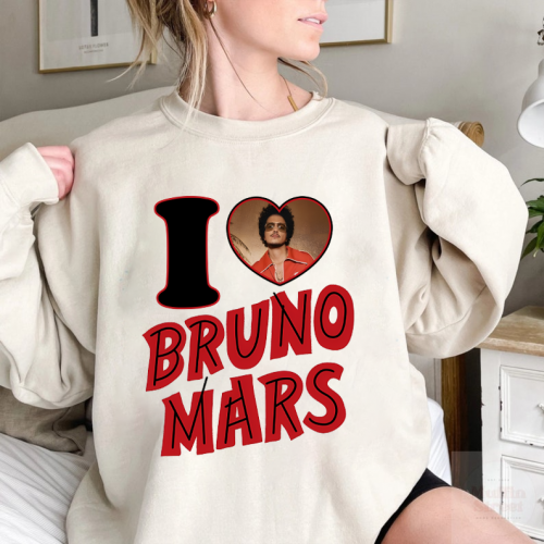 I Love Bruno Mars Shirt: Show Your Love for the Iconic Artist with this Stylish Shirt!