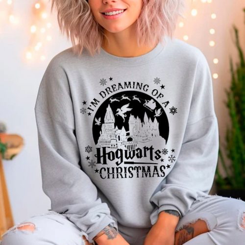 Hogwarts Christmas Sweatshirt: Unleash Your Wizardry Spirit with this Dreamy Apparel!