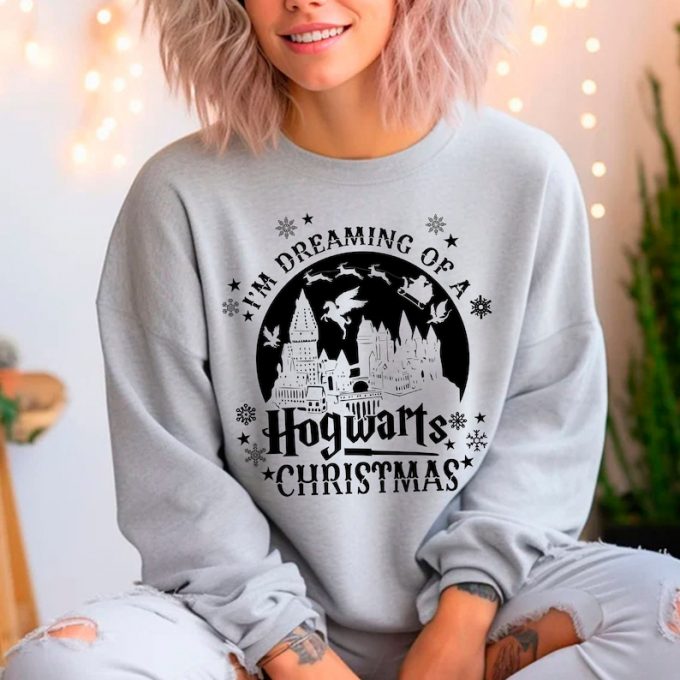 Hogwarts Christmas Sweatshirt: Unleash Your Wizardry Spirit With This Dreamy Apparel! 2