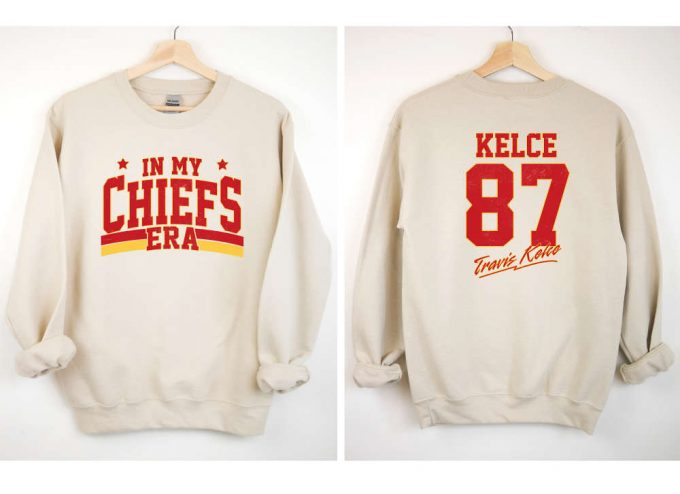 In My Chiefs Era Sweatshirt: Travis Kelce Shirt For Football Season - Vintage Karma Design Perfect Football Fan Gift Coming Straight Home 2