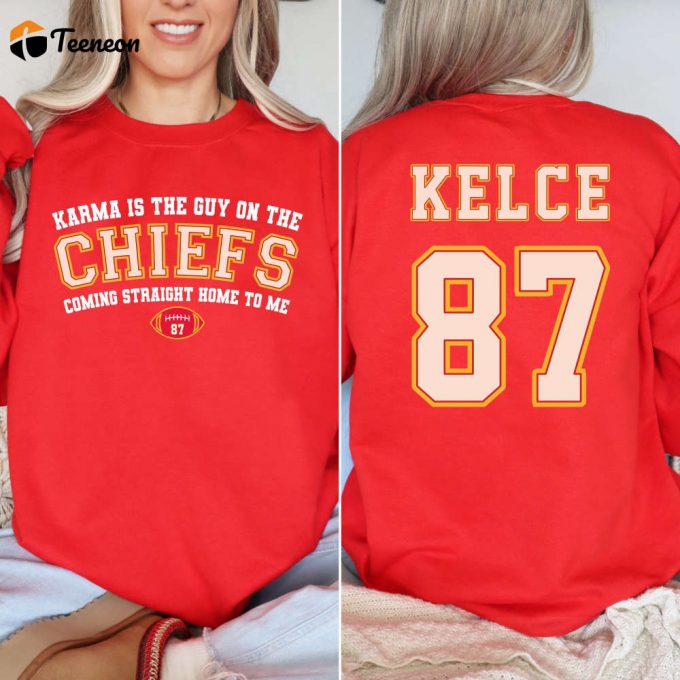 In My Chiefs Era Sweatshirt: Get Your Travis Kelce Football Shirt &Amp;Amp; Show Support For Kansas City Football - Karma Is The Guy On The Chiefs 1