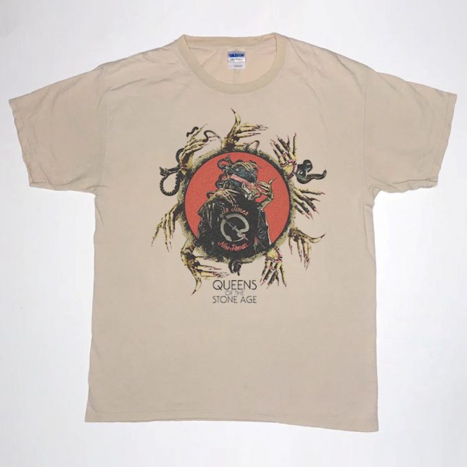 2023 Queens Of The Stone Age T-Shirt: Times New Roman Band Shirt - Qofsa Music Tour 2