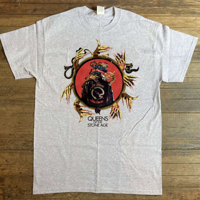 2023 Queens Of The Stone Age T-Shirt: Times New Roman Band Shirt - Qofsa Music Tour 3